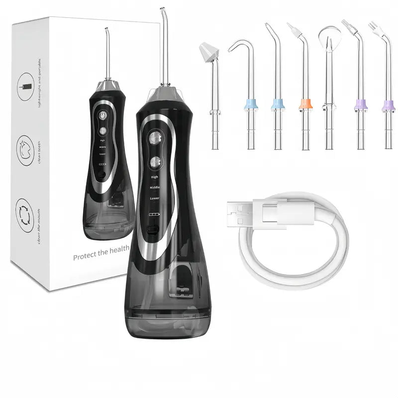 Water Flosser Tooth Picker - 3 Modes Of Dental Oral Irrigator, Portable & Rechargeable Personal Orthodontic Supply Water Tooth Cleaner Choose For Home Travel
