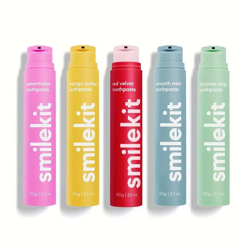 Fruit-Flavored Toothpaste Series - 2.1oz, Deep Clean & Fresh Breath, Mint Flavor, Portable Oral Hygiene for Travel, Office, Camping, and Daily Use
