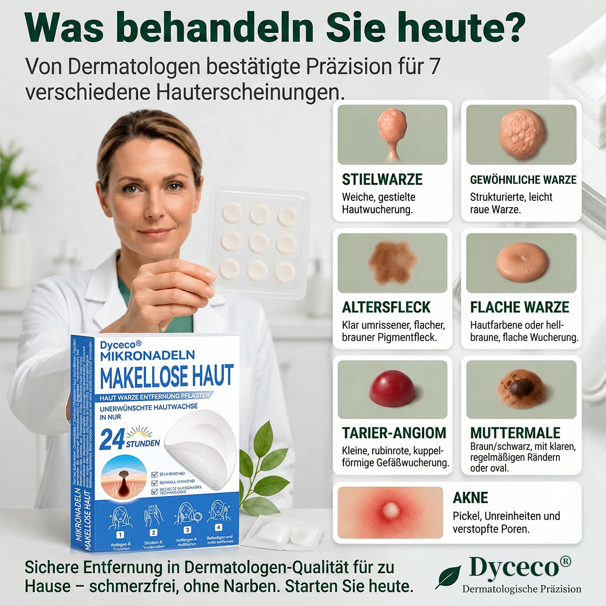👩‍⚕️💕𝑶𝒇𝒇𝒊𝒛𝒊𝒆𝒍𝒍𝒆𝒓 𝑺𝒕𝒐𝒓𝒆 | Dyceco® 🍁 𝑴𝒊𝒌𝒓𝒐𝒏𝒂𝒅𝒆𝒍𝒏 𝑴𝒂𝒌𝒆𝒍𝒍𝒐𝒔𝒆 𝑯𝒂𝒖𝒕 𝑾𝒂𝒓𝒛𝒆 𝑬𝒏𝒕𝒇𝒆𝒓𝒏𝒖𝒏𝒈 𝑷𝒇𝒍𝒂𝒔𝒕𝒆𝒓 (𝐹ü𝑟 𝐻𝑎𝑢𝑡𝑎𝑛ℎä𝑛𝑔𝑠𝑒𝑙, 𝑘𝑙𝑒𝑖𝑛𝑒 𝐻𝑎𝑢𝑡𝑤𝑢𝑐ℎ𝑒𝑟𝑢𝑛𝑔𝑒𝑛, 𝑊𝑎𝑟𝑧𝑒𝑛, 𝑀𝑢𝑡𝑡𝑒𝑟𝑚𝑎𝑙𝑒, 𝐴𝑙𝑡𝑒𝑟𝑠𝑓𝑙𝑒𝑐𝑘𝑒𝑛 𝑢𝑛𝑑 𝑃𝑖𝑔𝑚𝑒𝑛𝑡𝑠𝑡ö𝑟𝑢𝑛𝑔𝑒𝑛.)
