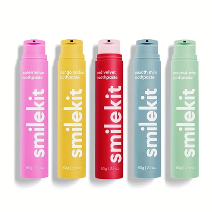 Fruit-Flavored Toothpaste Series - 2.1oz, Deep Clean & Fresh Breath, Mint Flavor, Portable Oral Hygiene for Travel, Office, Camping, and Daily Use