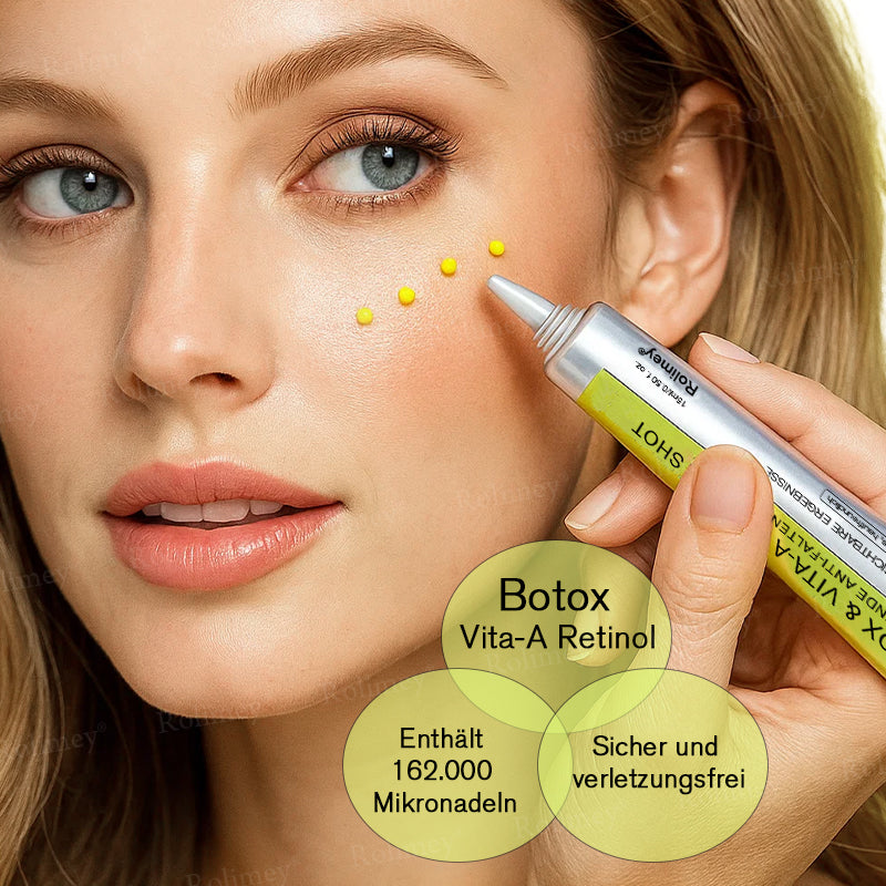 Jetzt jugendliche Haut zurückgewinnen 🍀Rolimey® Botox & Vita-A Retinol Shot Falten-Lift Straffungscreme