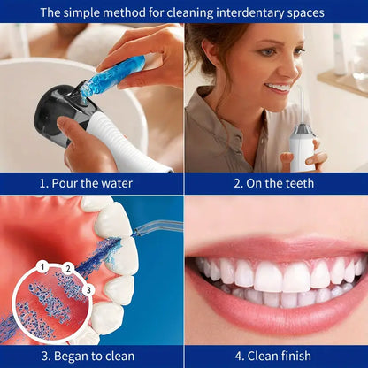 Water Flosser Tooth Picker - 3 Modes Of Dental Oral Irrigator, Portable & Rechargeable Personal Orthodontic Supply Water Tooth Cleaner Choose For Home Travel