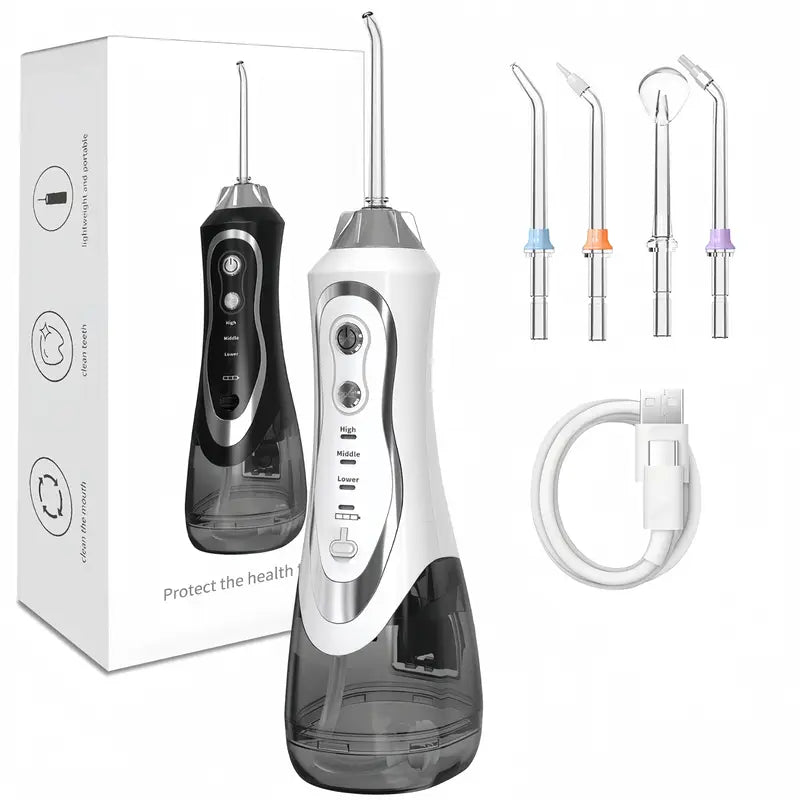 Water Flosser Tooth Picker - 3 Modes Of Dental Oral Irrigator, Portable & Rechargeable Personal Orthodontic Supply Water Tooth Cleaner Choose For Home Travel